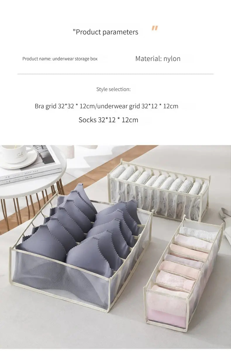 Portable Underwear and Clothes Storage Organizer Box