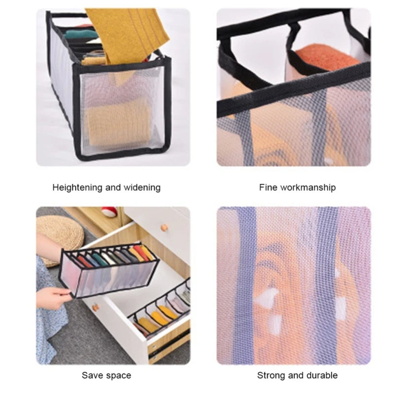 Closet Calm™ Drawer Organizer – Multi-Grid Storage
