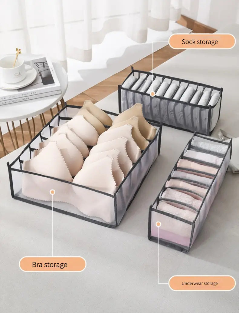 Portable Underwear and Clothes Storage Organizer Box