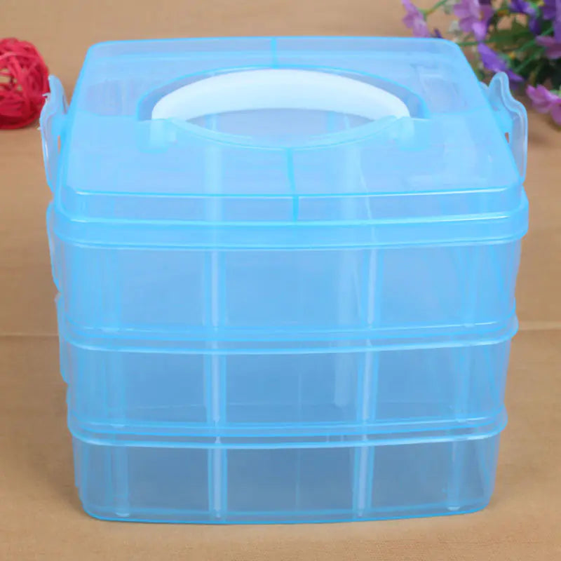 8-Compartment Portable Storage Box for Tools and Toys
