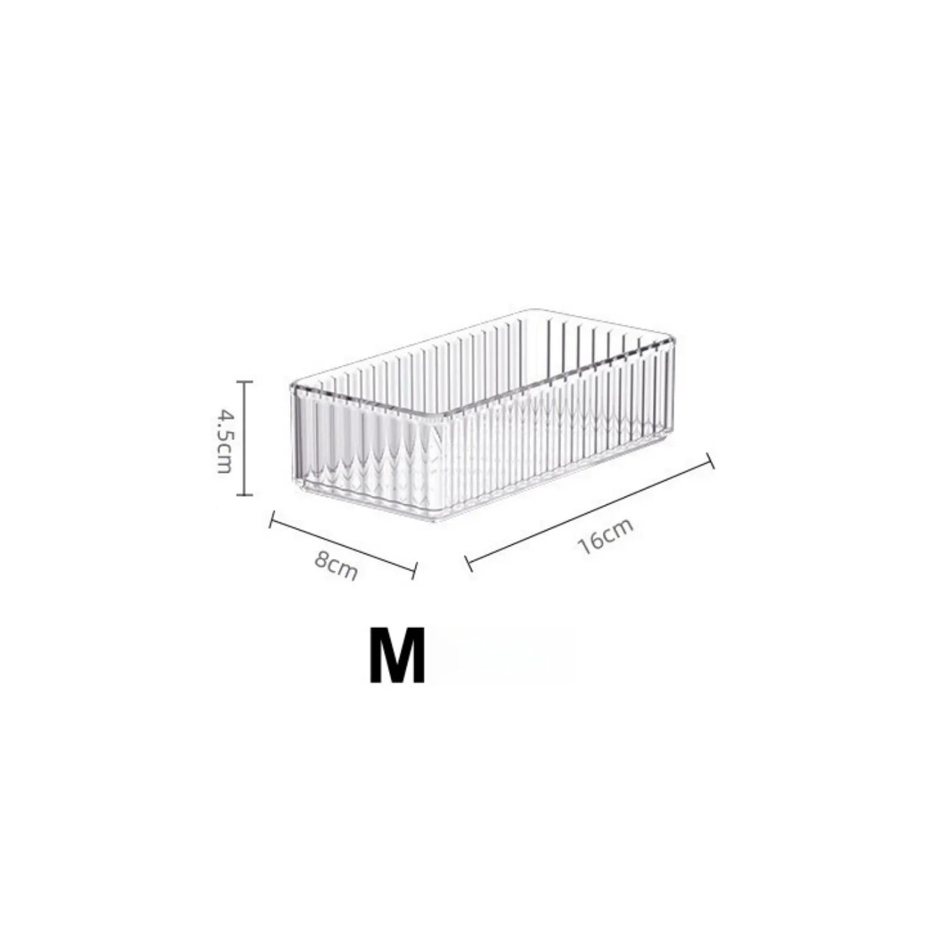 The Fluted Crystal : Single Vanity Tray