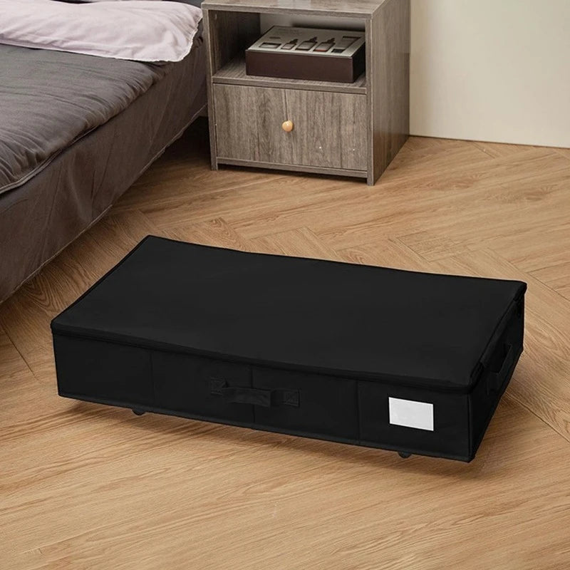 Hidden Harmony Rolling Under-Bed Storage with Wheels