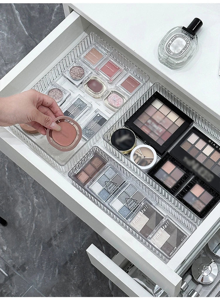 The Fluted Crystal : Single Vanity Tray