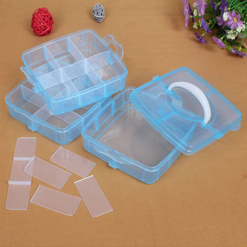 8-Compartment Portable Storage Box for Tools and Toys
