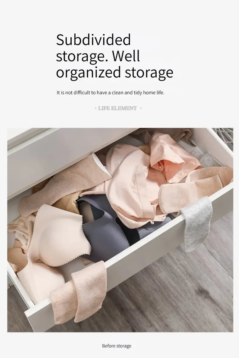 Portable Underwear and Clothes Storage Organizer Box