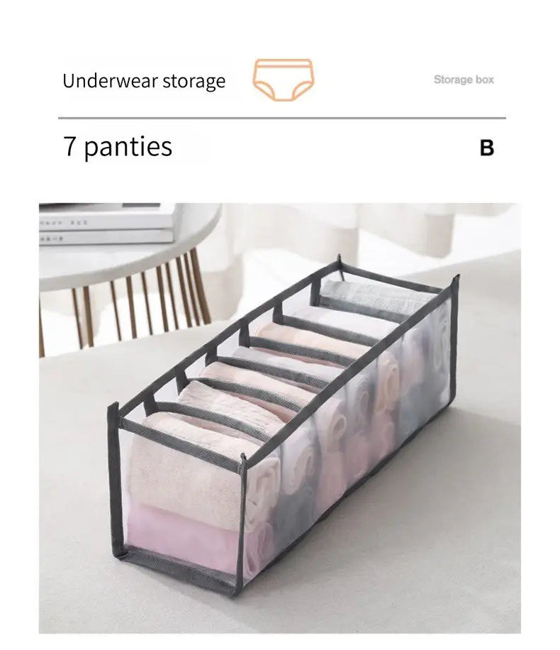 Portable Underwear and Clothes Storage Organizer Box