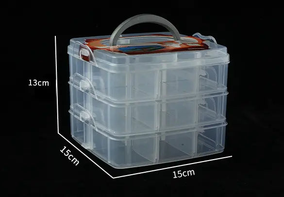 8-Compartment Portable Storage Box for Tools and Toys